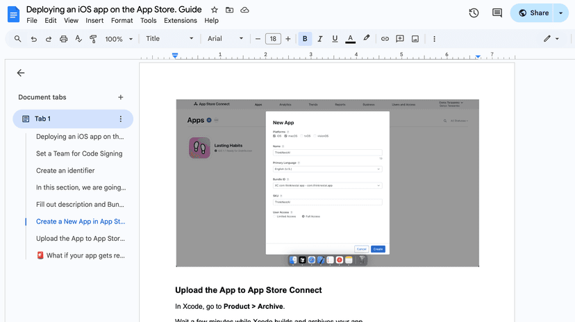 App Store submission guide