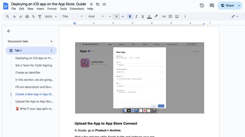 App Store submission guide